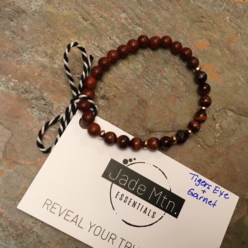 Tiger Eye & Garnet Bracelet